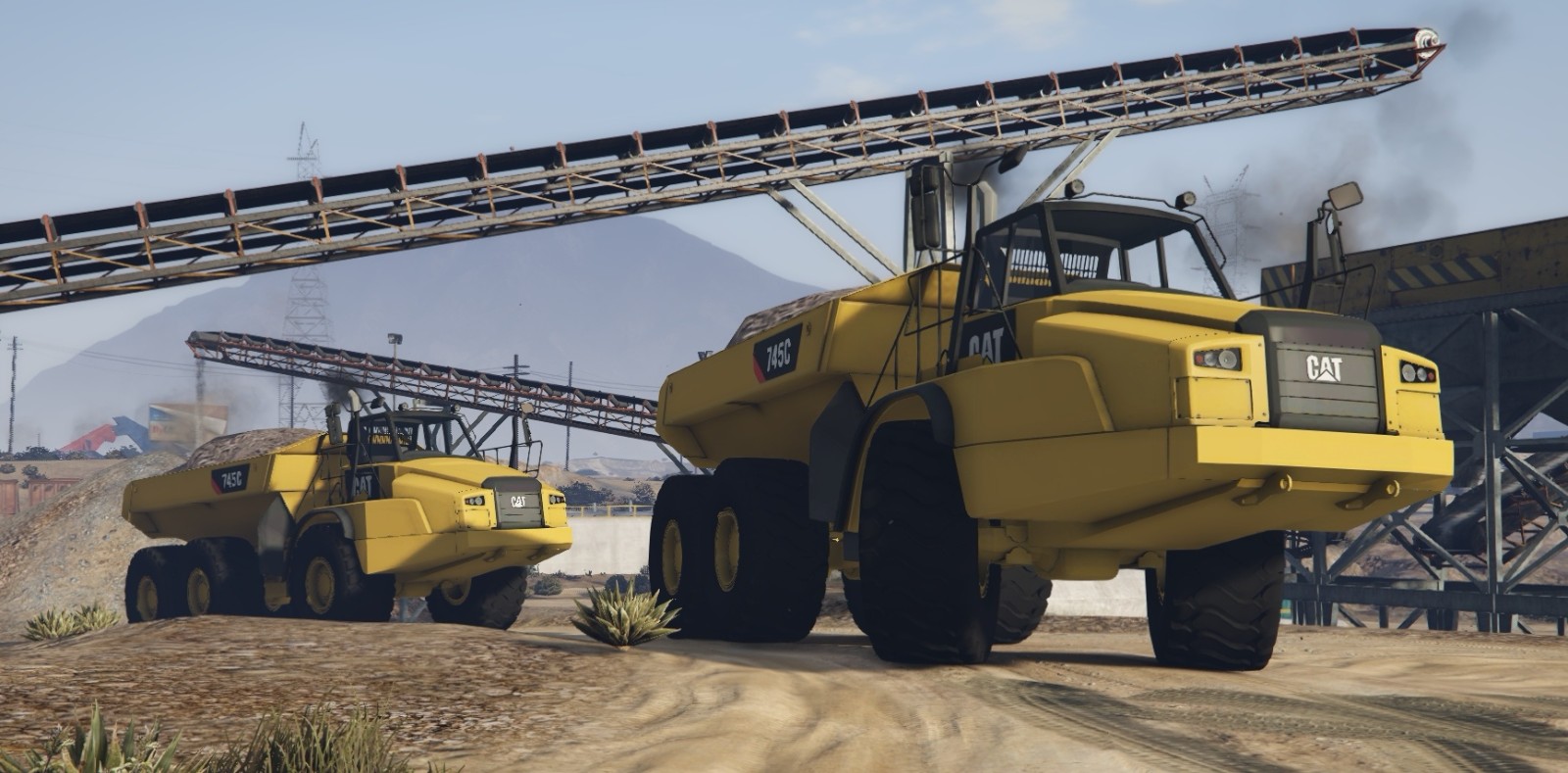 2018 caterpillar 745c offroad dump truck add-on]