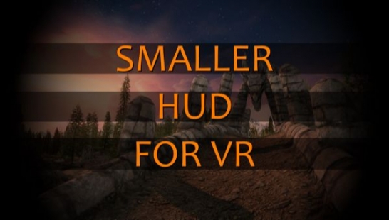 适用于VR的较小HUD