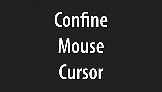 Confine鼠标光标-SKSE插件
