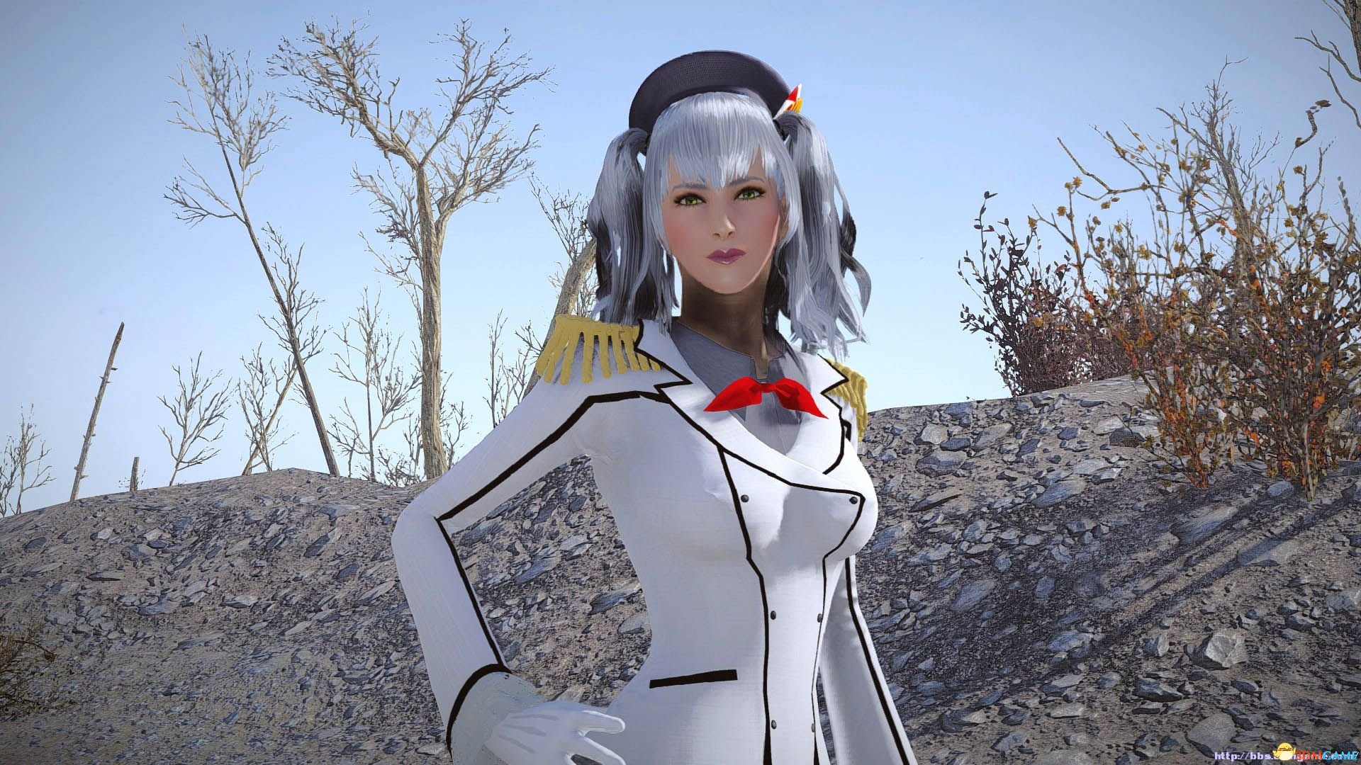 辐射4 舰娘鹿岛服装及发型mod[汉化版]