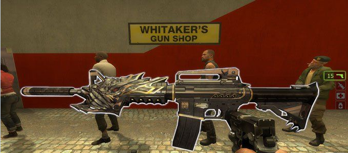 求生之路2 黑龙m4a1突击步枪mod