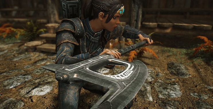 上古卷轴5:天际重制版 矮人黑武器mod