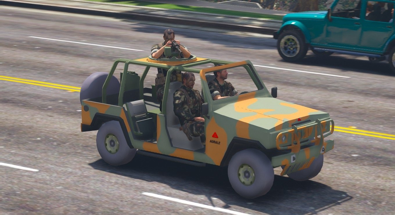 侠盗猎车5 am-11彪悍军工越野车mod