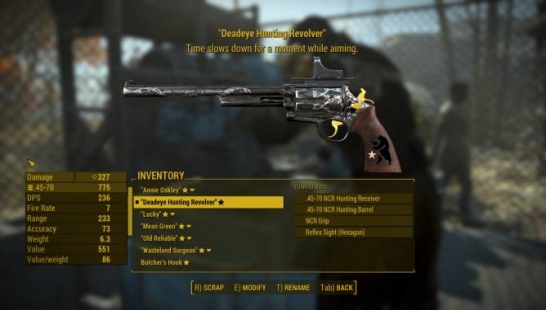 辐射4 [2.10更新汉化]45-70狩猎左轮 45-70 Hunting Revolver Mod V1.0 下载- 3DM Mod站