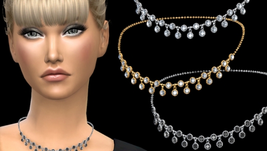 模拟人生4 NataliS_Round crystals necklace v2 水晶项链 Mod V1.0 下载- 3DM Mod站