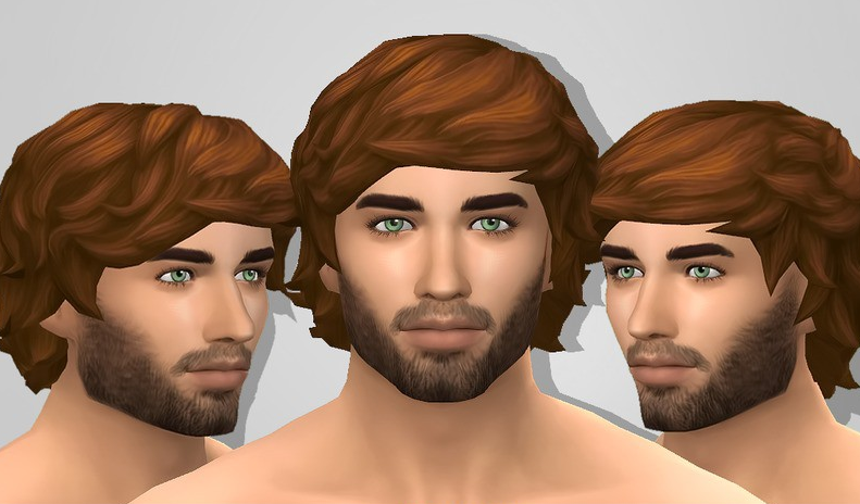 模拟人生4 人物发型 sebastian hair 男性头发 截图