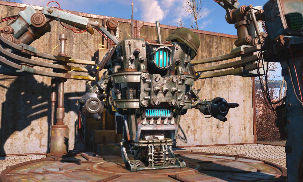 辐射4 据点建造 机器人工作台添加小吵闹的部件-automatronclaptrap