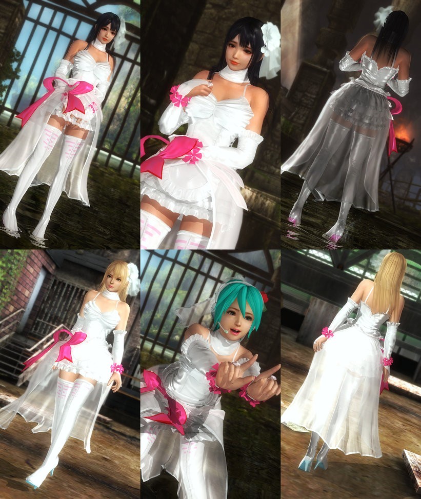 死或生5 通用服裝 miku wedding dress 截圖