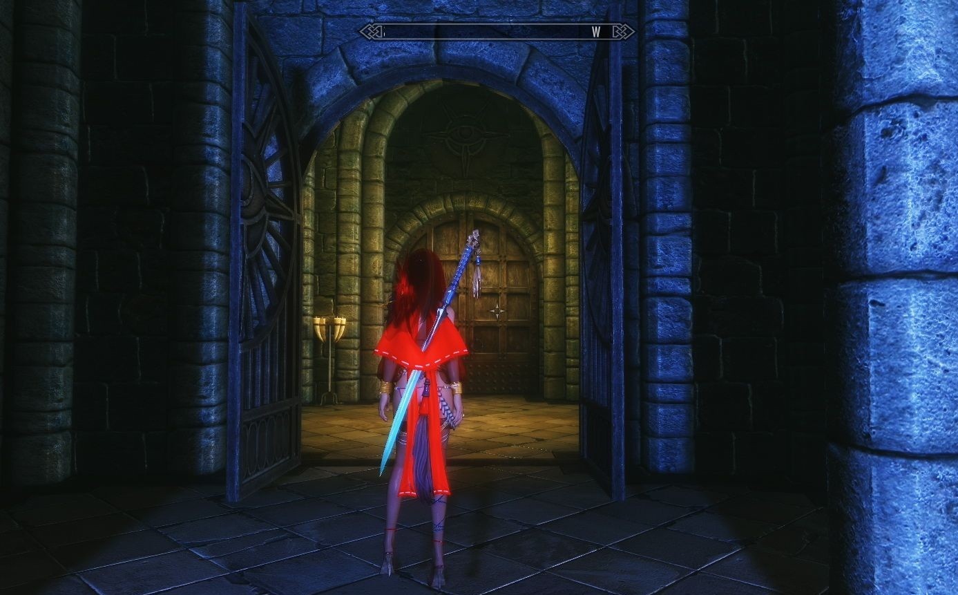 动态鬼天剑背剑版+配套动作下载_V1.0版本_上古卷轴5:天际 Mod下载-3DM MOD站