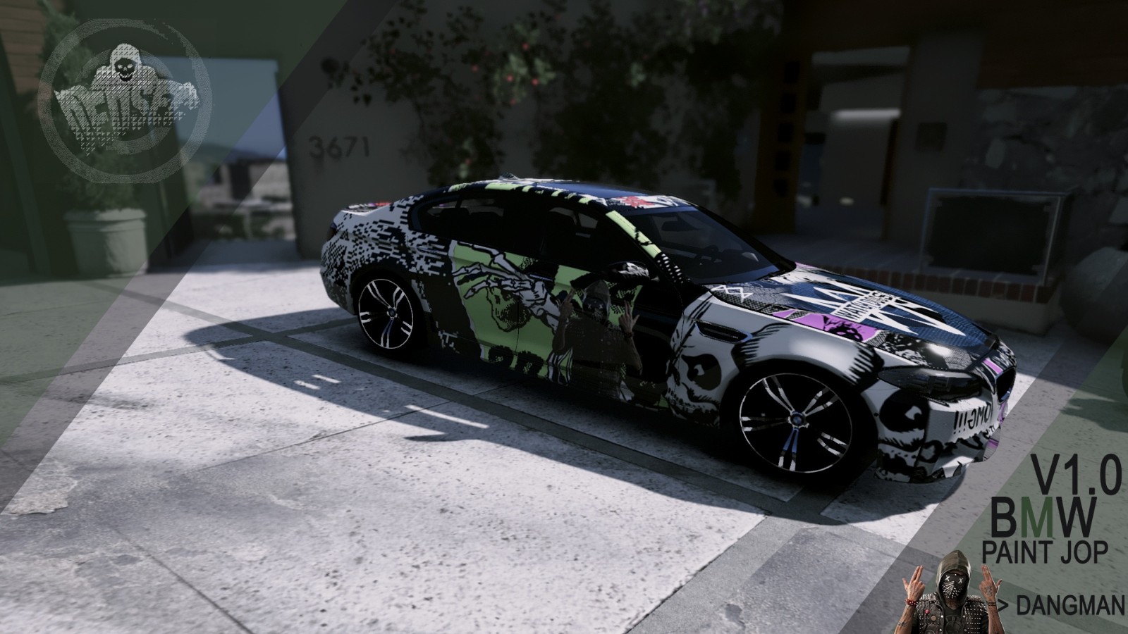 BMW M5 F10 Watch Dogs 2 Paint job livery下载_V1.0版本_侠盗猎车手系列 Mod下载3DM