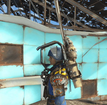 辐射4 武器装备 自动开合避难所科技安全头盔 截图