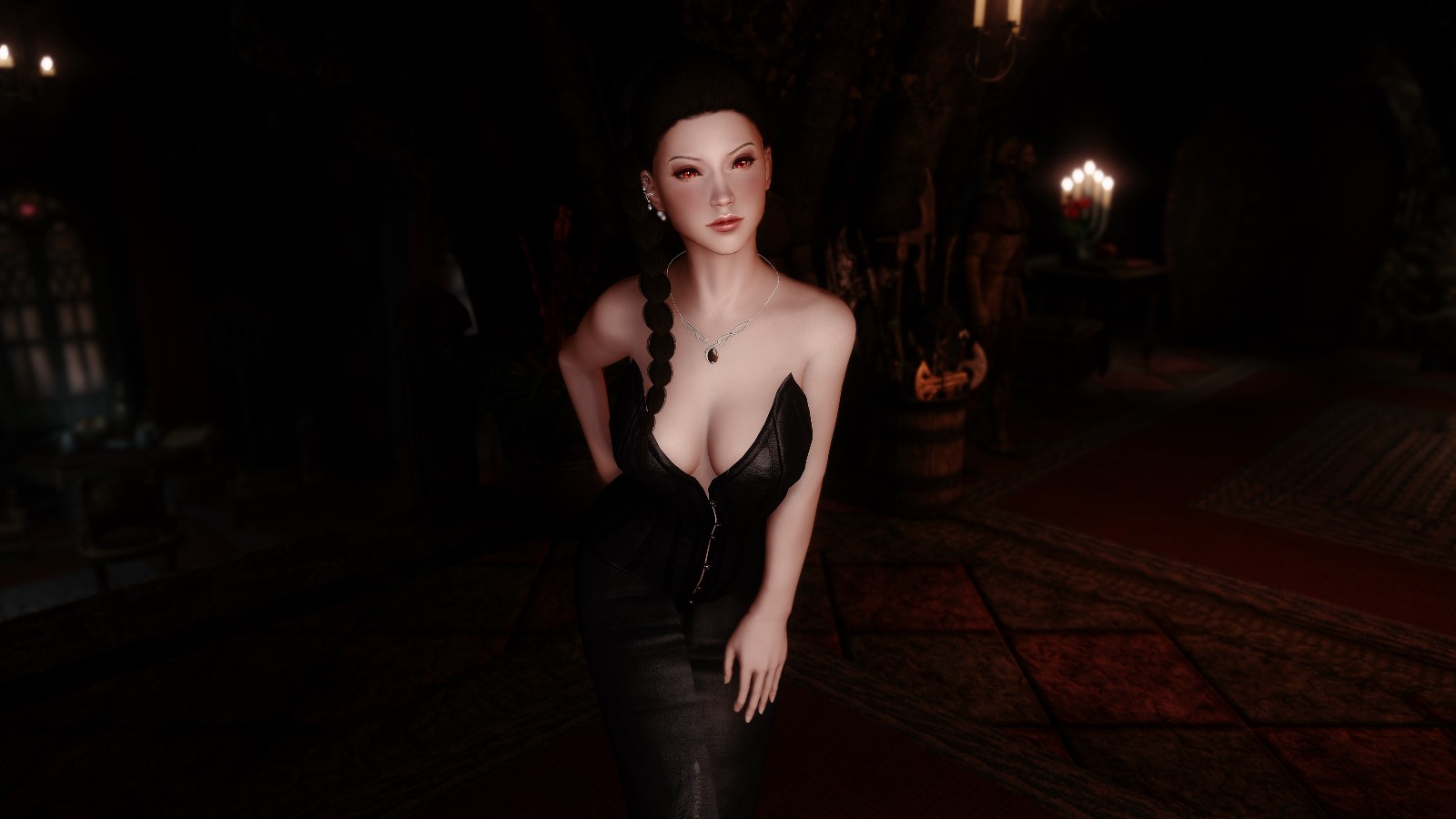 Kozakowy的黑色紧身胸衣连衣裙 Sse Cbbe Bodyslide下载 V1 0版本 上古卷轴5 重置版mod下载 3dm Mod站
