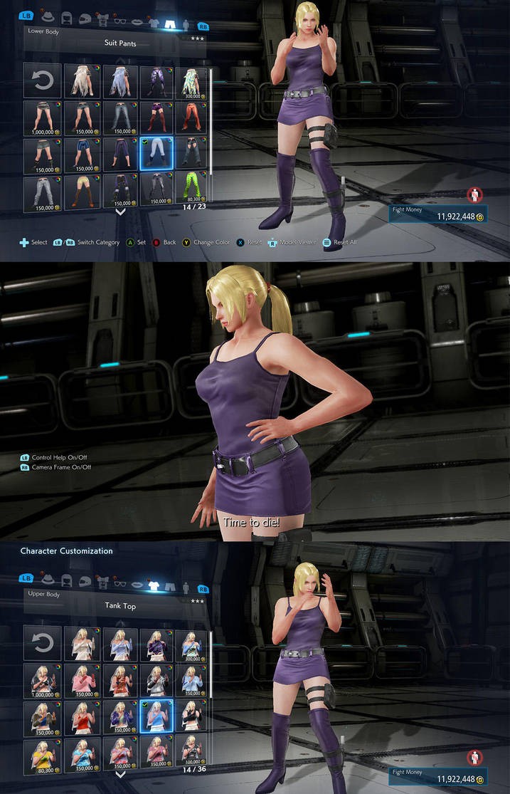 鐵拳7 人物美化 nina williams ranger skirt mod 截圖