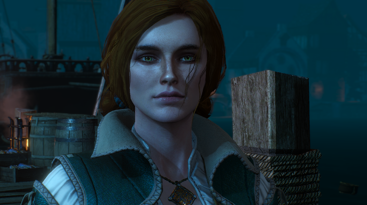 巫师3:狂猎 游戏美化 自然的特丽丝 截图