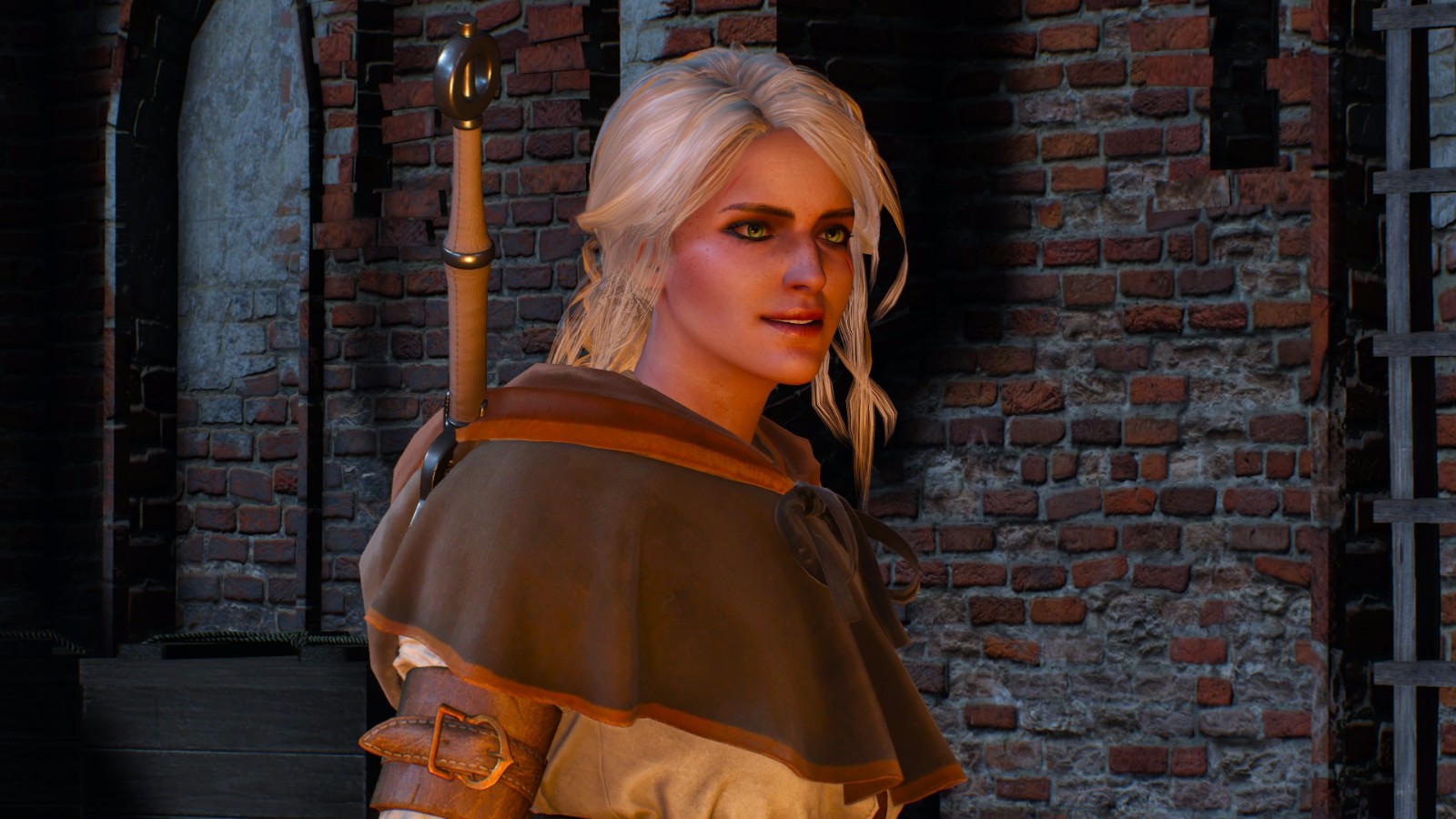 巫师3:狂猎 服装首饰 希里戴头巾的样子 截图