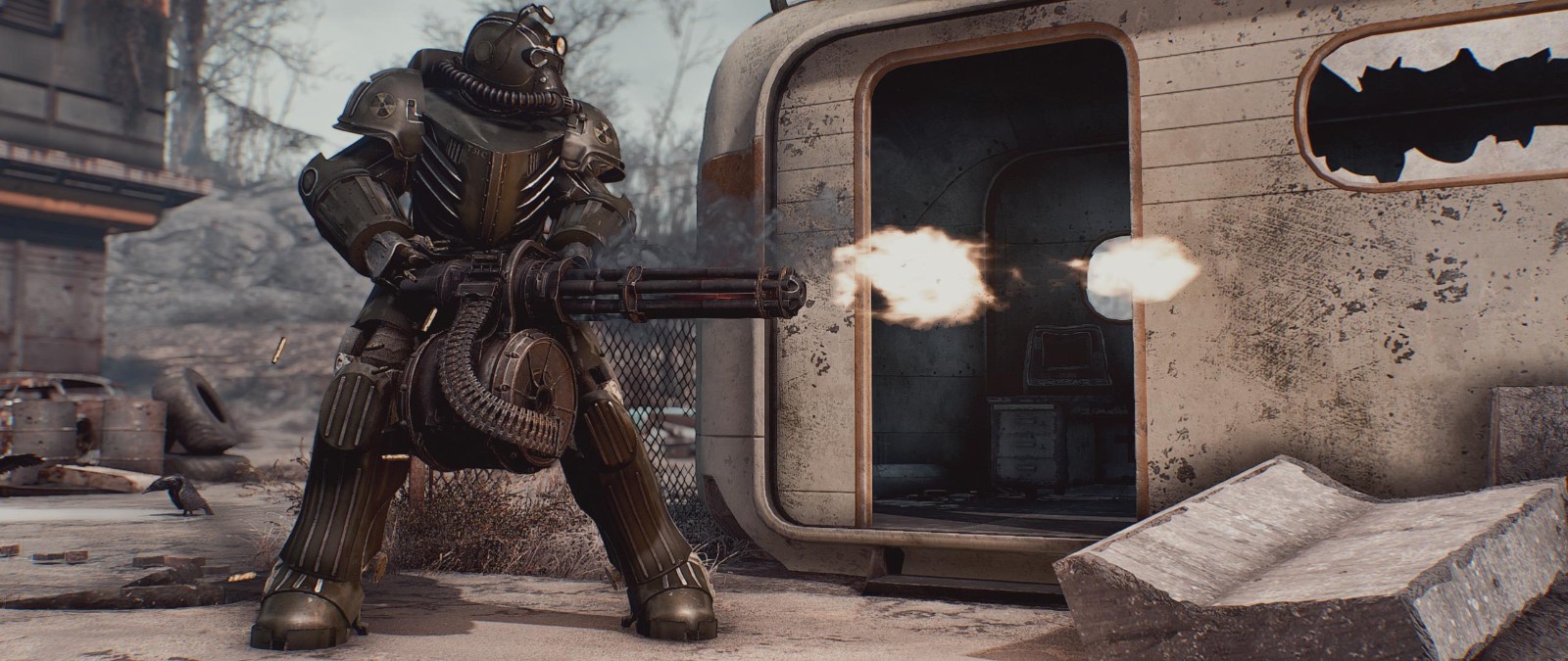 辐射4 载具装甲 t51c airforce power armor 截图