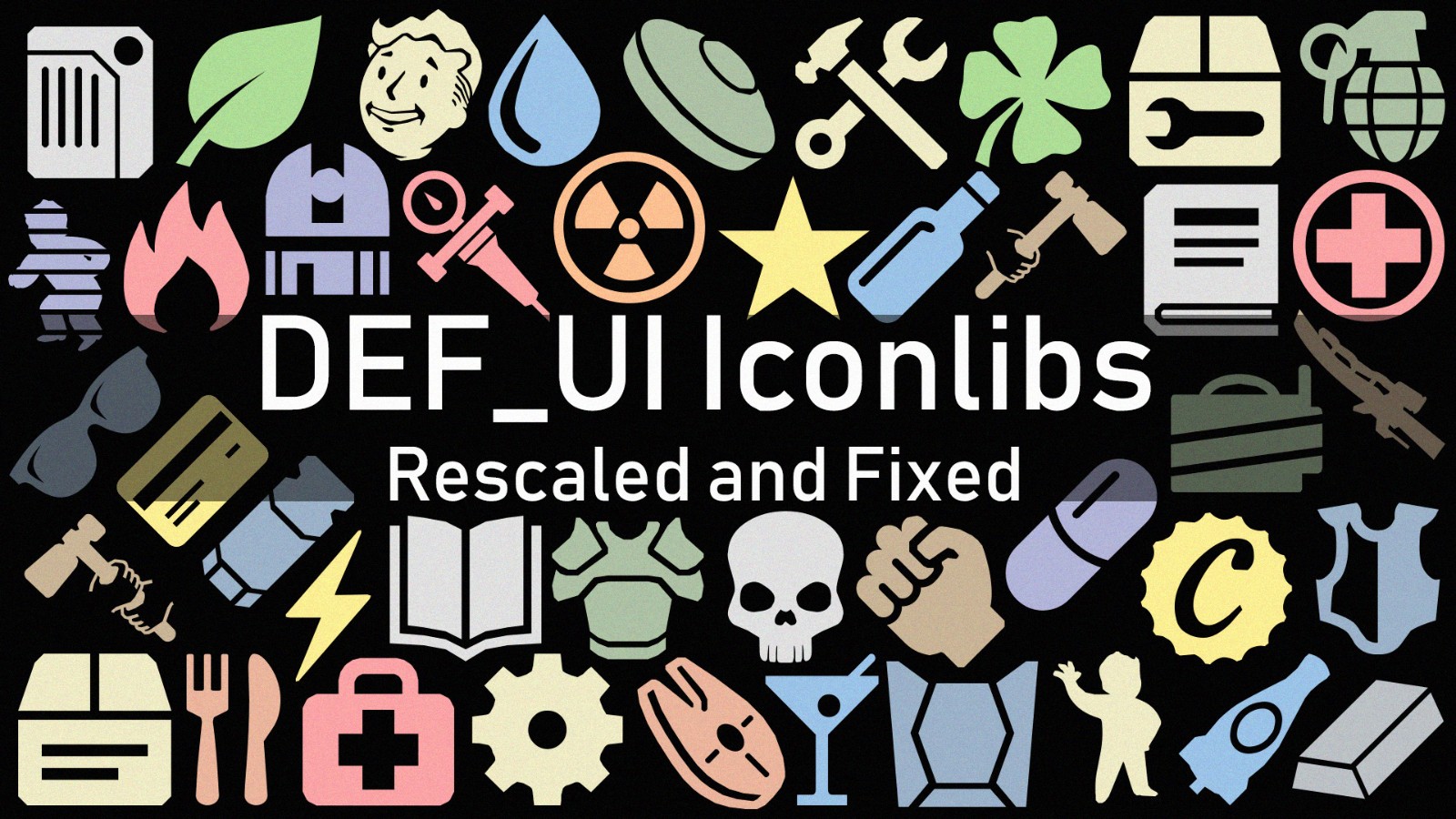 DEF_UI Iconlibs重新缩放和修复下载_V1.5版本_辐射4 Mod下载3DM MOD站