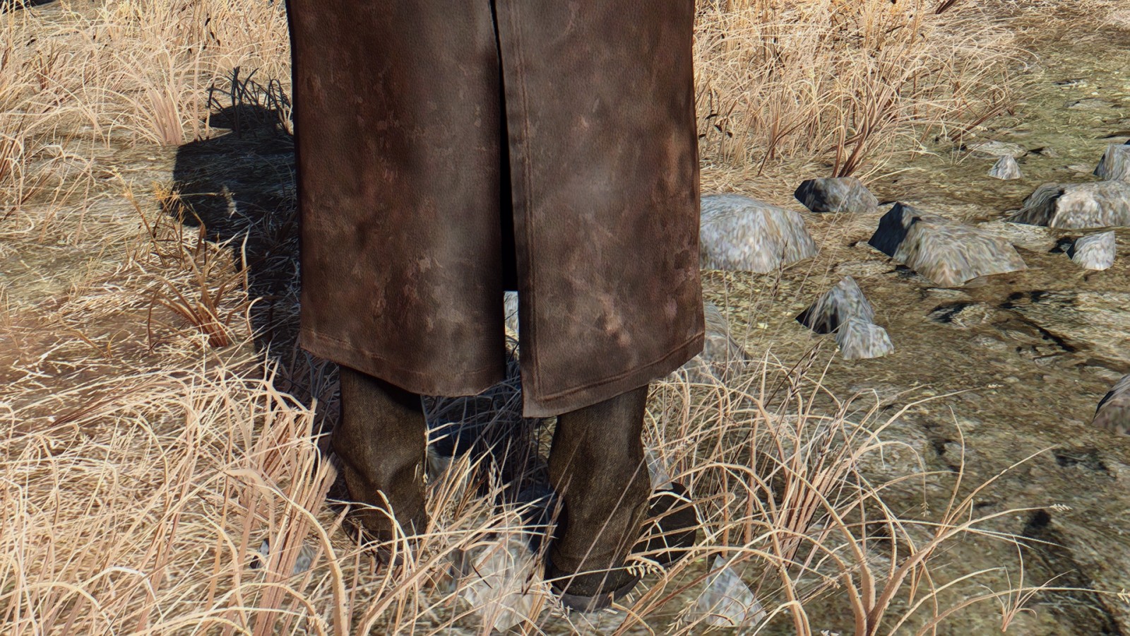 辐射4 人物美化 4k银色风衣装备retexture 截图