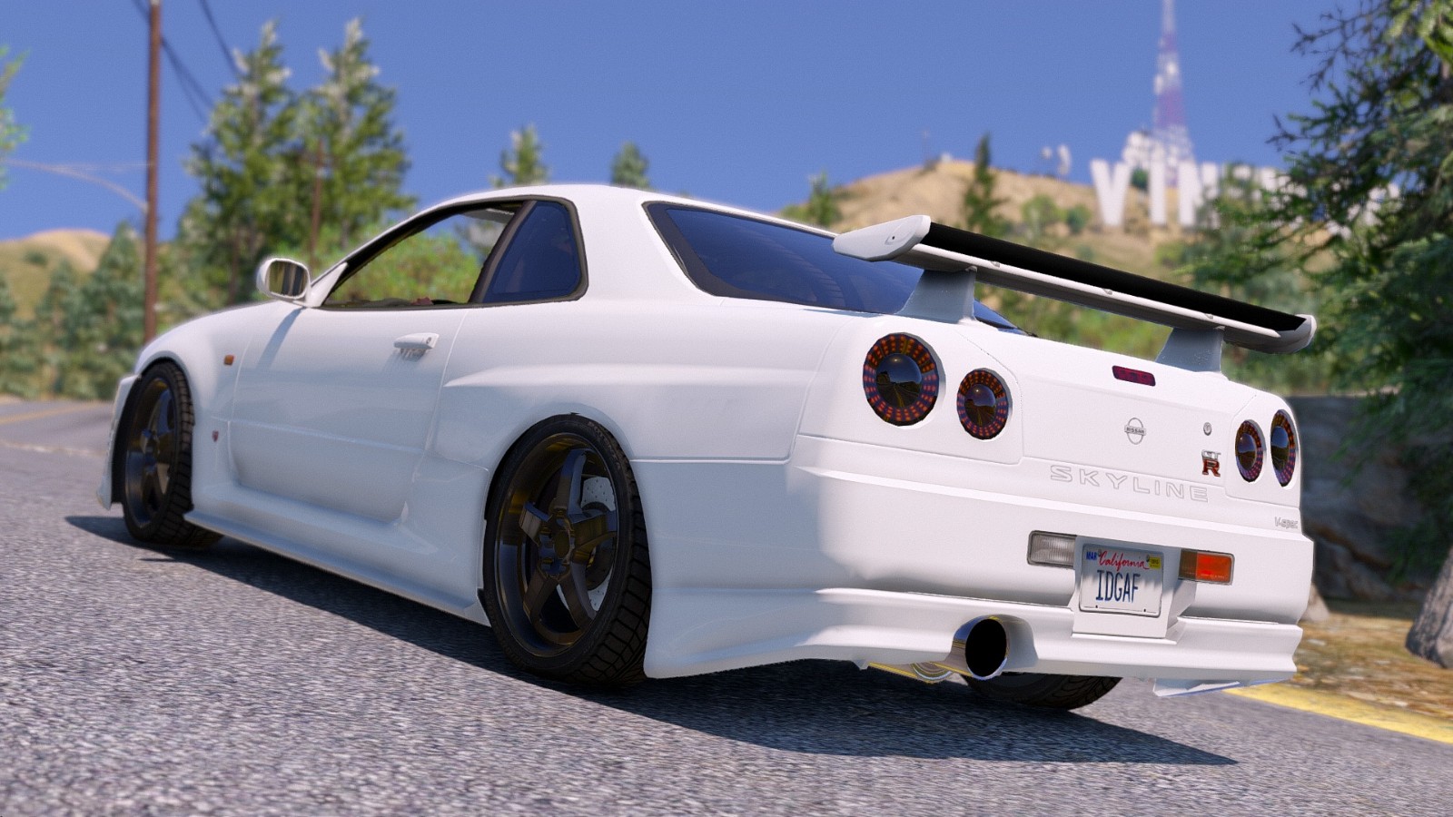 日产skylinegtrr34led尾灯