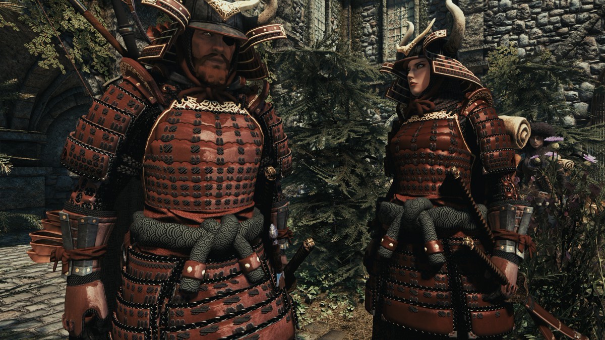 Gallery of Skyrim Se Samurai Armor.