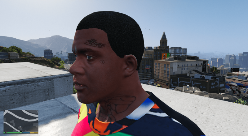 xxxtentacion的面部颈部纹身