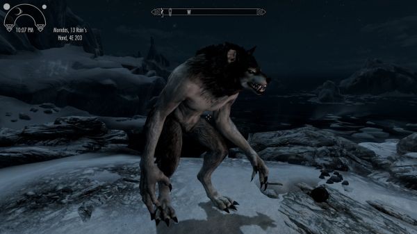 上古卷轴5:天际 主角美化 狼人改造 截图