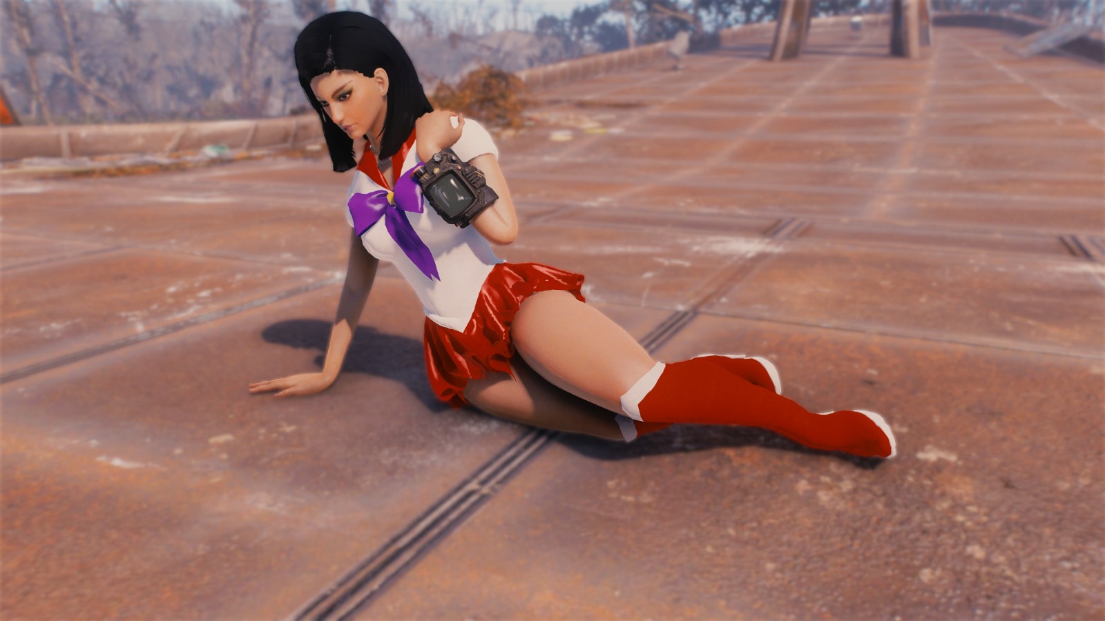 辐射4 shino sailor moon - 女装水手服 mod v1.0 下载- 3dm mod站