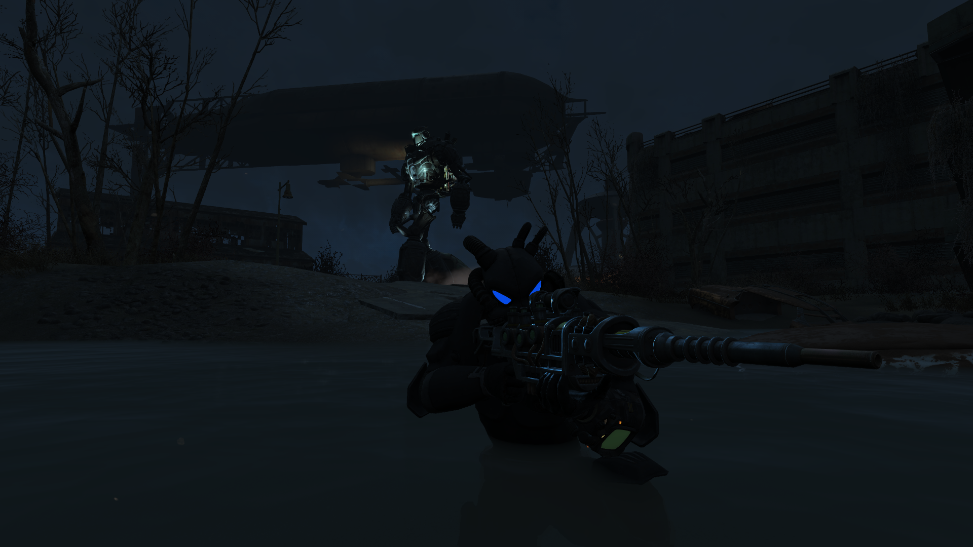 辐射4 载具装甲 头盔灯(发光的眼部) 截图