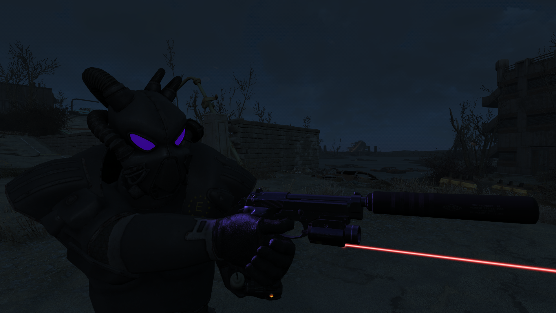 辐射4 载具装甲 头盔灯(发光的眼部) 截图