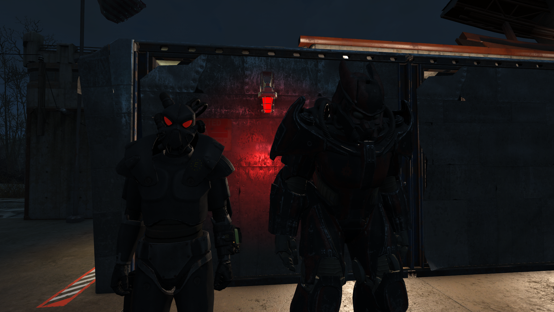 辐射4 载具装甲 头盔灯(发光的眼部) 截图