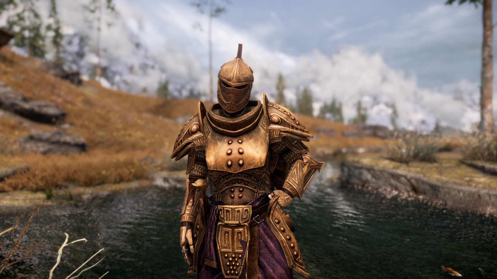 上古卷轴5:天际 服装护甲 女孩的重装甲 - 矮人重新着色 截图