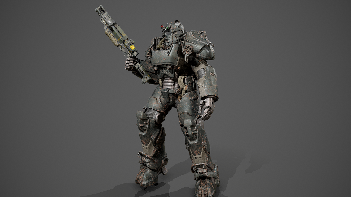 辐射4 载具装甲 t-60 4k 纹理 截图