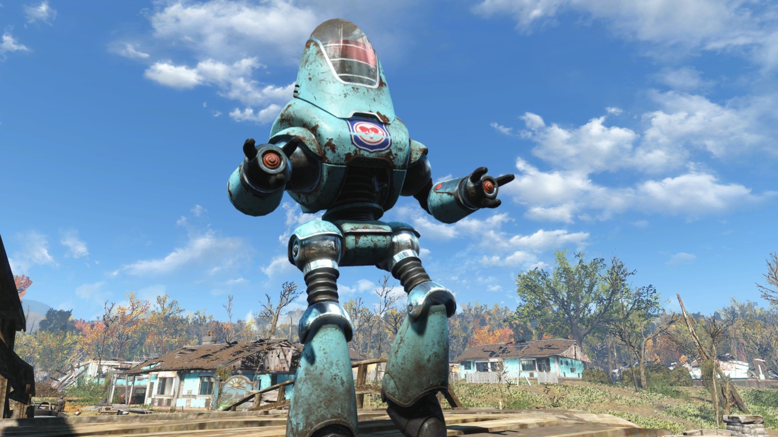 辐射4 npc同伴 tu3sd4ys 辐射76护卫机器人上色 截图