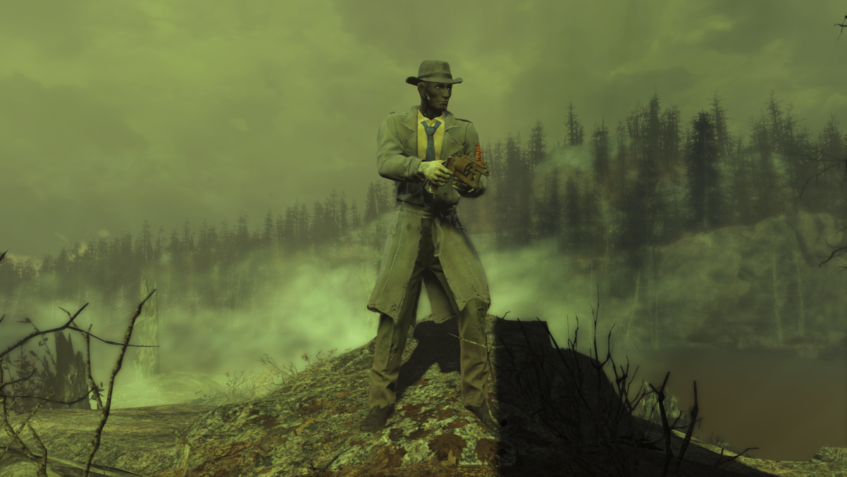 辐射4 武器装备 尼克·瓦伦丁风衣重新着色 截图