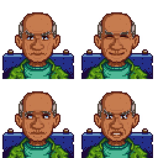 星露谷物语 人物美化 萨摩亚乔治肖像和角色造型 截图