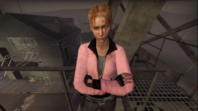 求生之路2 人物 佐伊身体-带手套的粉色毛衣 截图