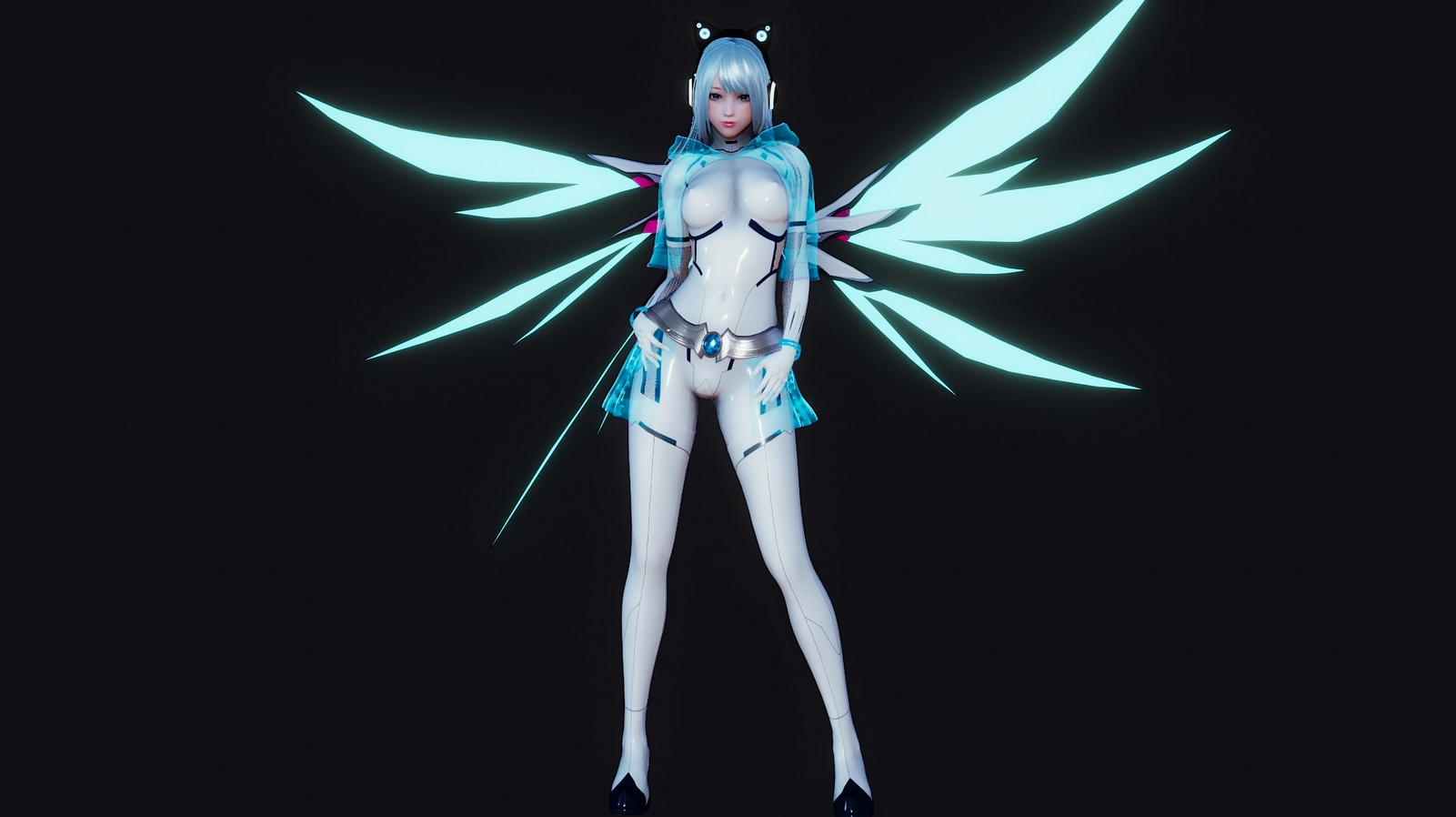 ai 少女 捏脸数据 量子科技衣 截图