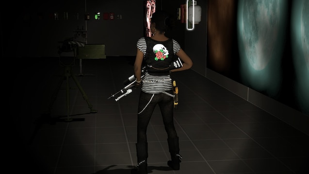 求生之路2 人物 罗谢尔(rochelle)黑色皮革 截图