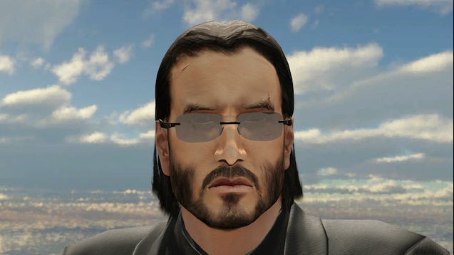 更好的约翰·威克戴着眼镜的脸(尼克)下载_v1.0版本_求生之路2 mod下