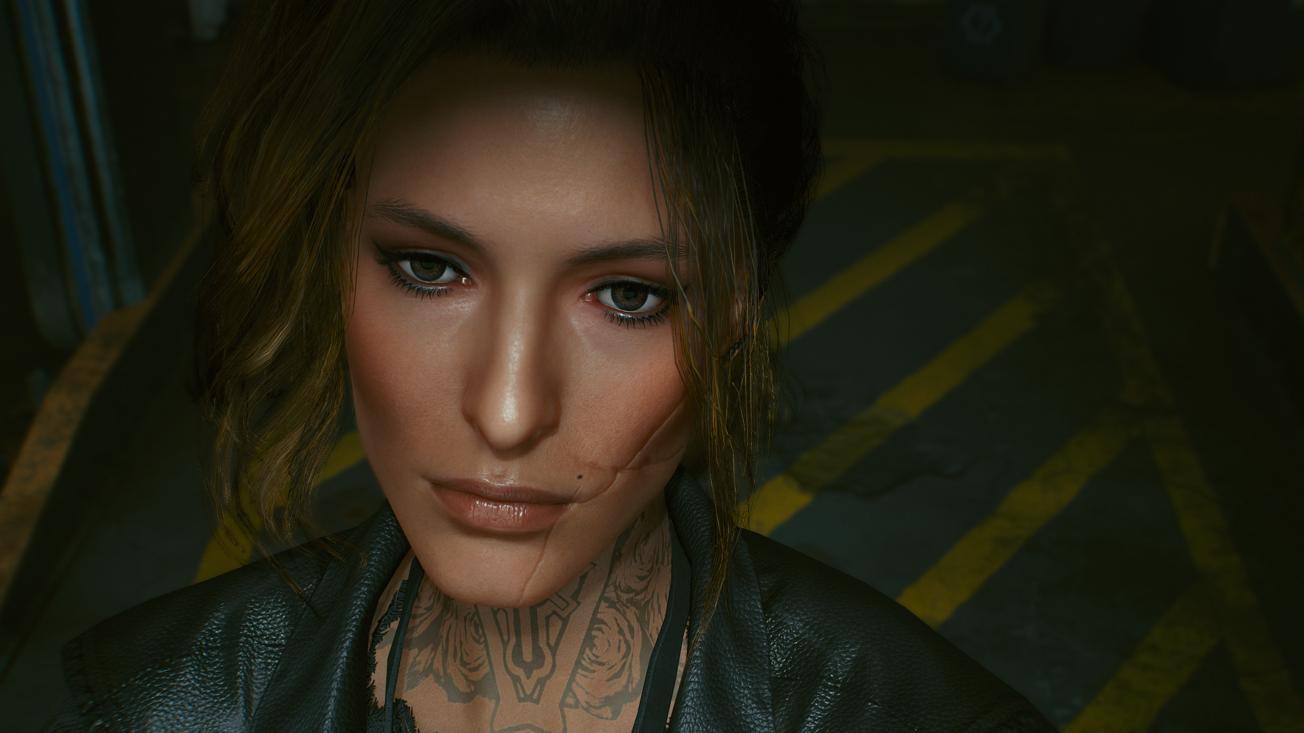 赛博朋克2077 人物角色 kala的女性肤色 截图