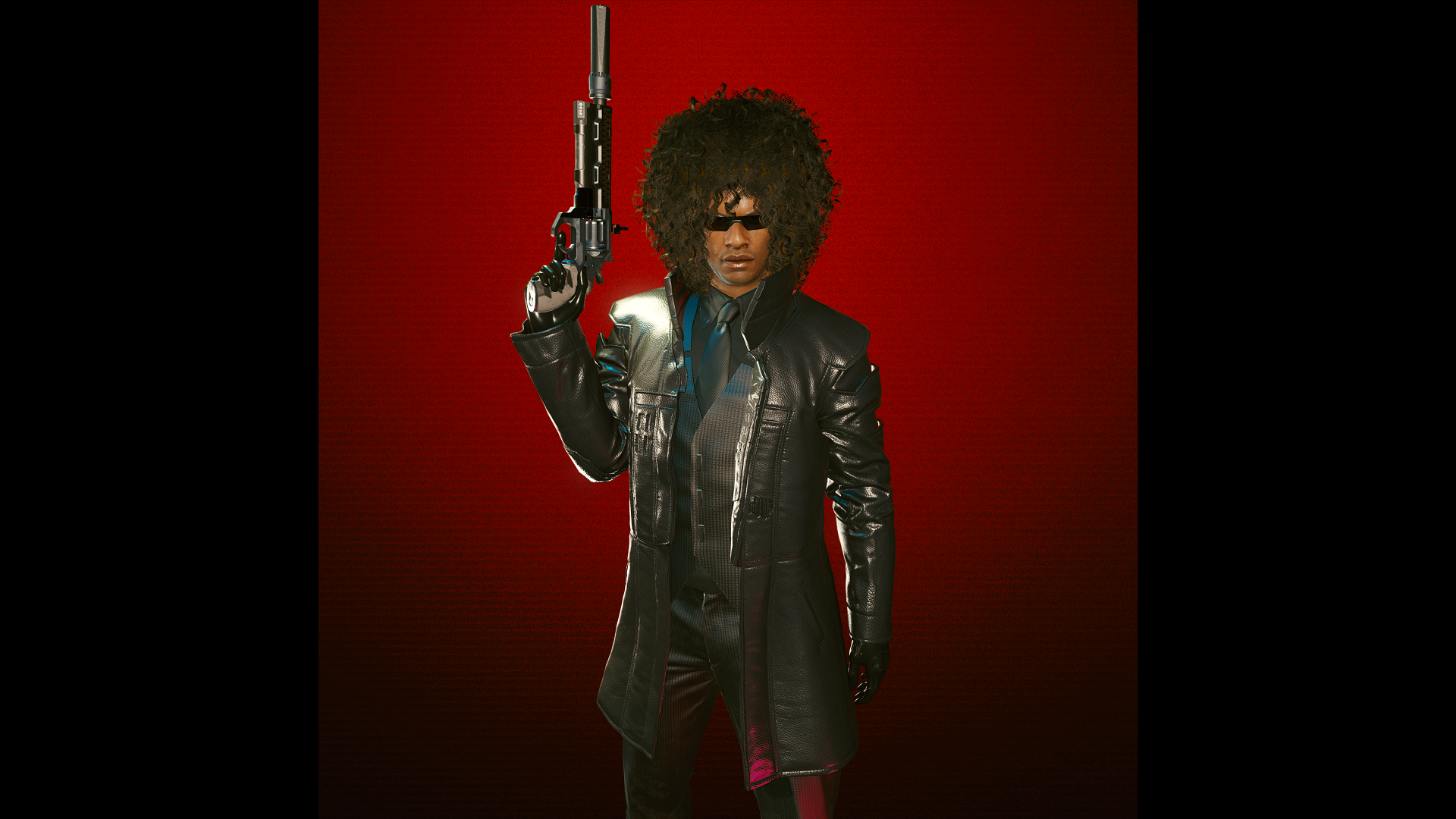 赛博朋克2077 武器装备 黑色皮革风衣 截图