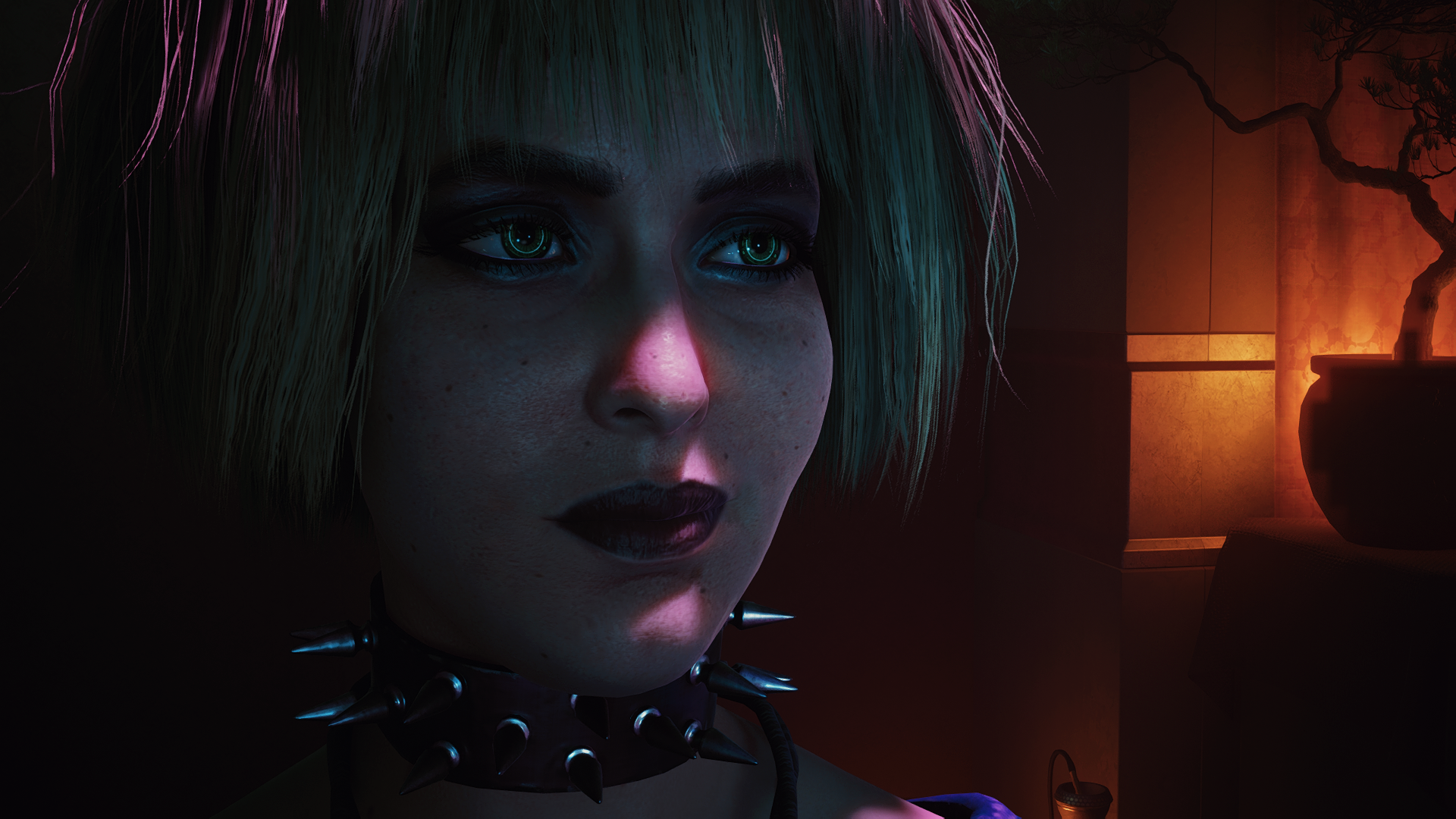 赛博朋克2077 人物角色 npc的皮肤护理 截图