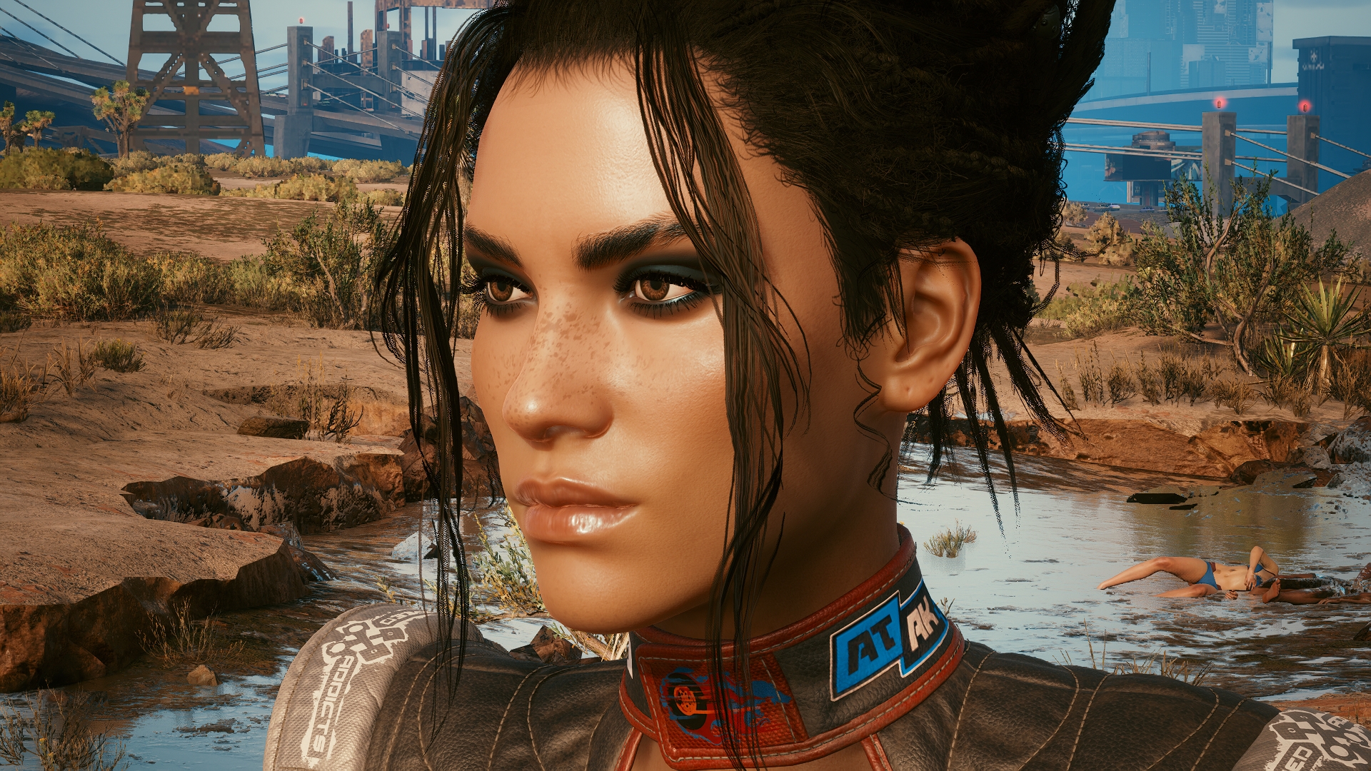 赛博朋克2077 人物角色 panam的4k详细肤色 截图