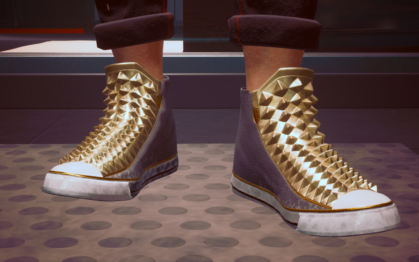 赛博朋克2077 武器装备 男v尖头运动鞋 截图