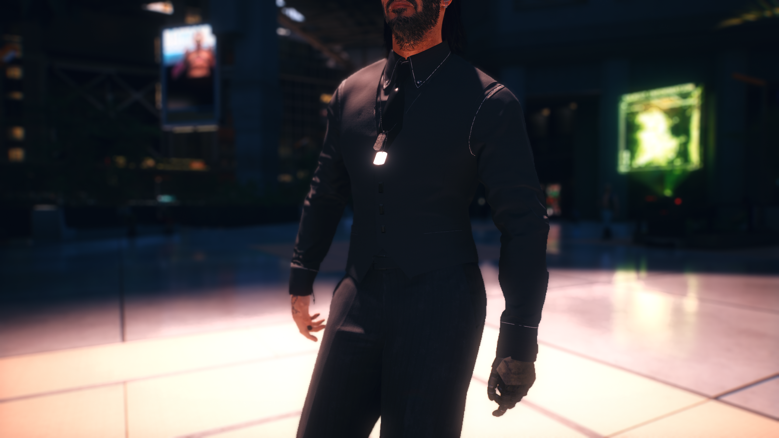 赛博朋克2077 人物角色 约翰尼·威克(johnny wick) 截图