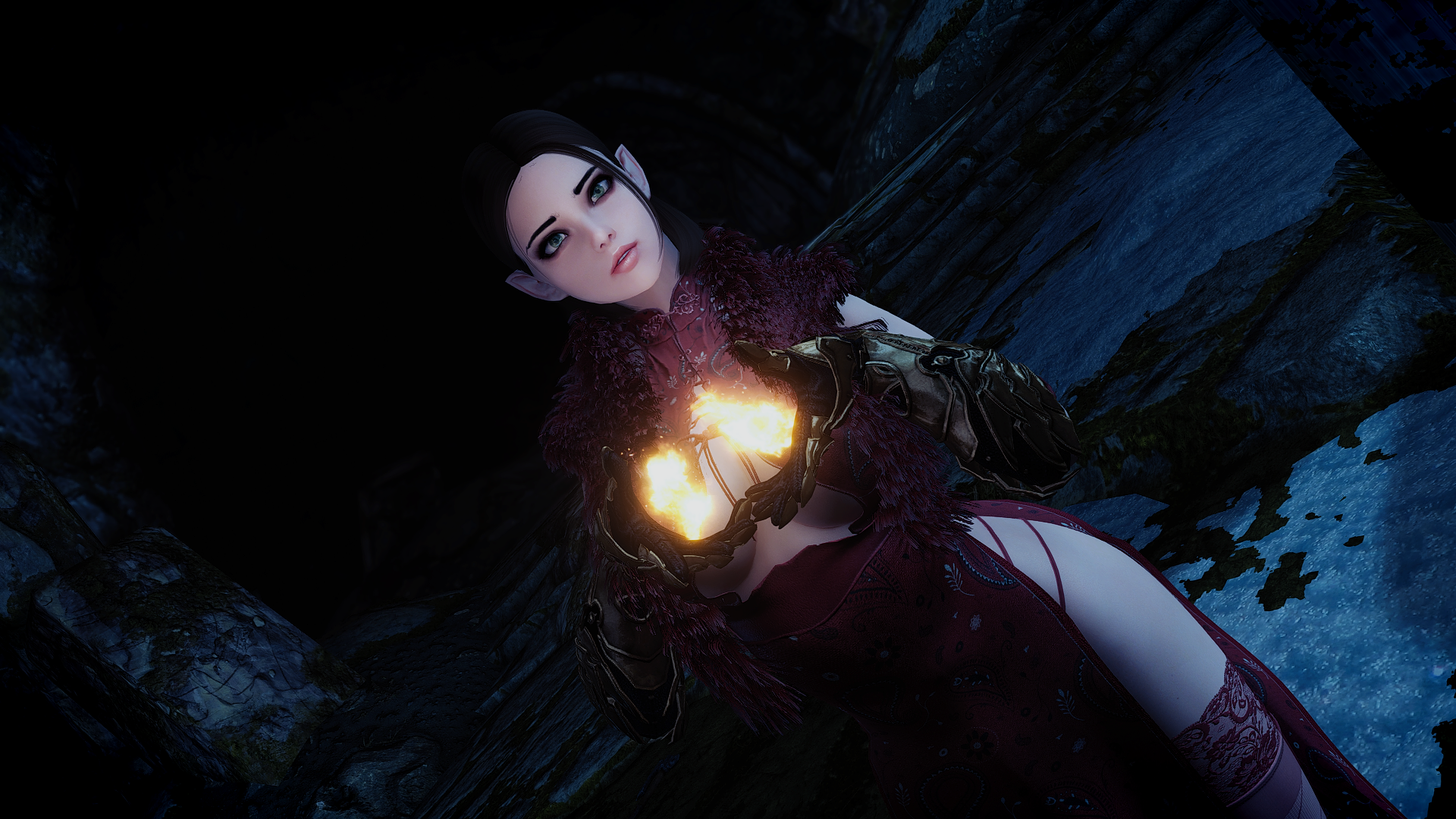 上古卷轴5:重置版 随从模组 火焰法师随从艾比(abby) 截图