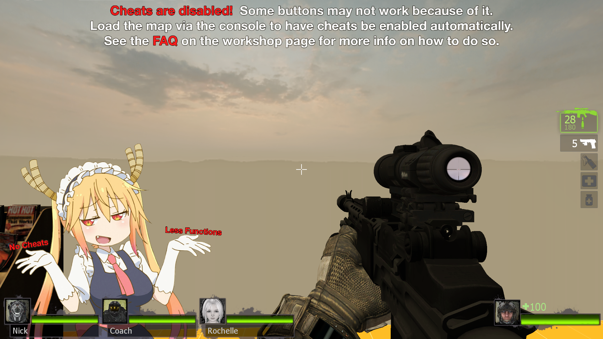 求生之路2 武器 替换30发消音黑色连狙. 截图