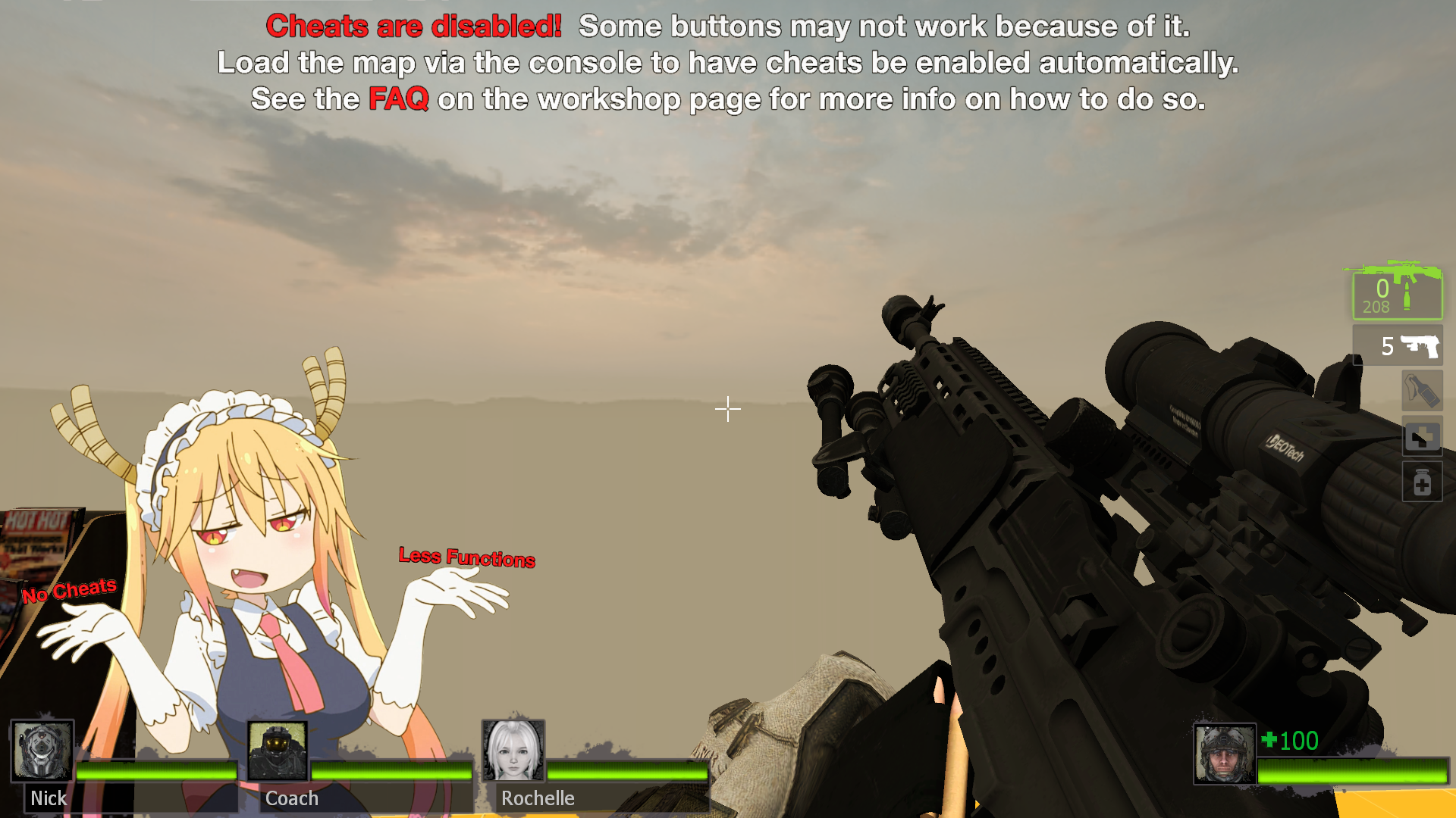 求生之路2 武器 替换30发消音黑色连狙. 截图