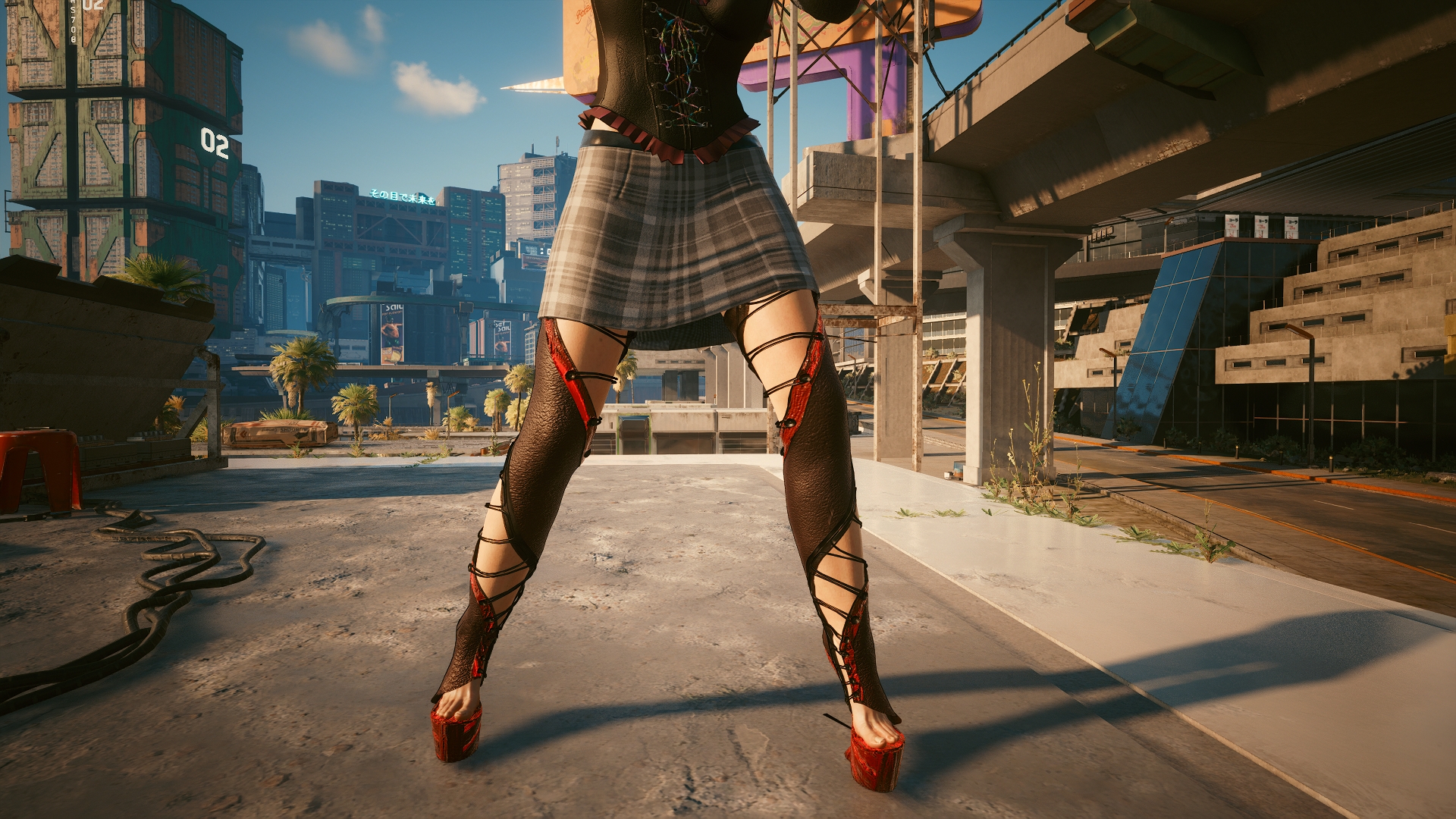 赛博朋克2077 武器装备 定制服装 - 高跟靴 截图