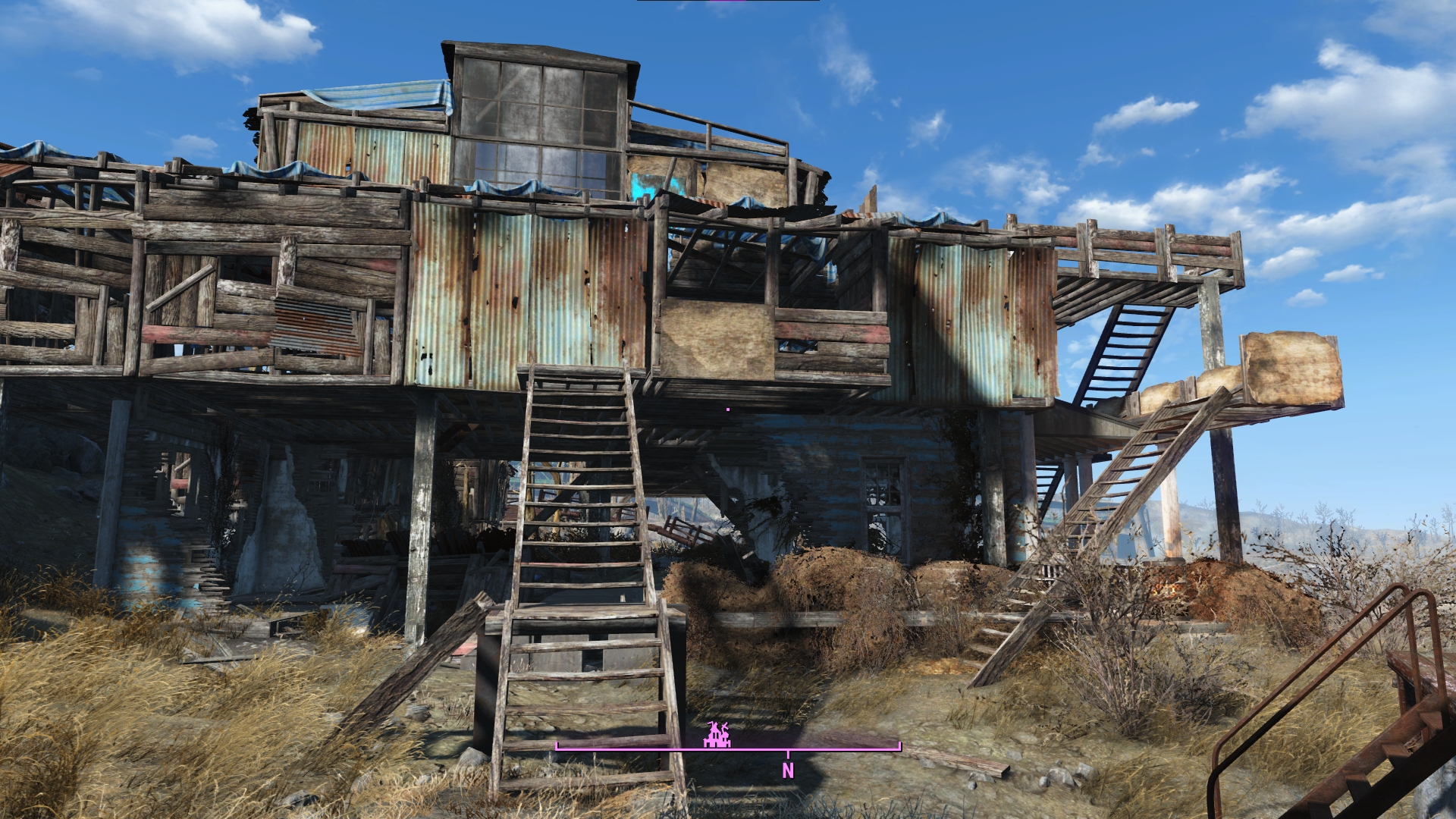 辐射4 据点建造 沿海小屋城市规划建筑 截图